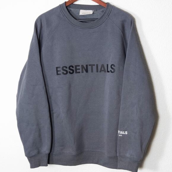 Fear of God Essentials Crewneck Sweatshirt Gray Size XXL Streetstyle - Picture 1 of 10